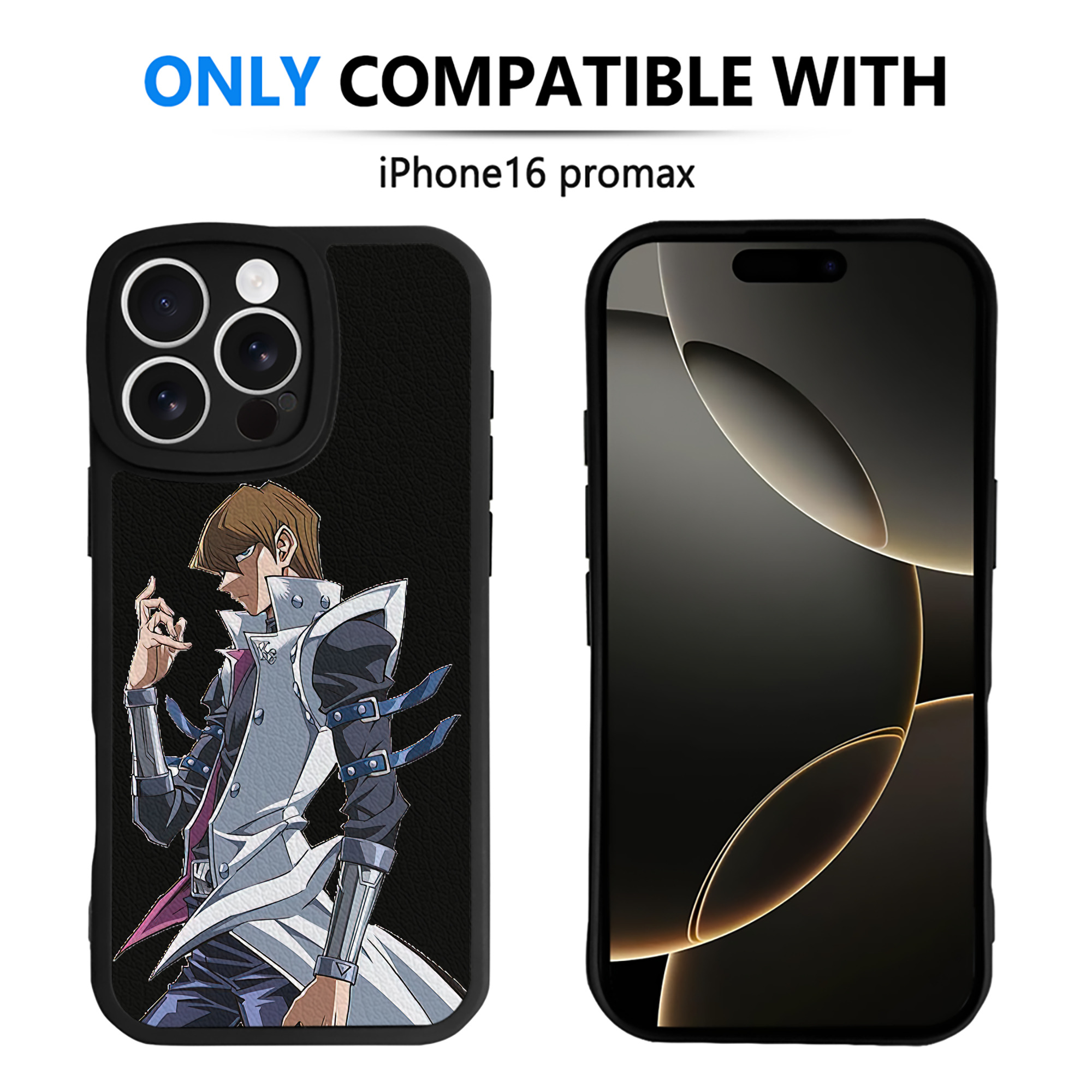 遊☆戯☆王 Yu-Gi-Oh! 【iPhone 16シリーズ対応】シリコンスマホケース（レザー調） 材質：シリコン